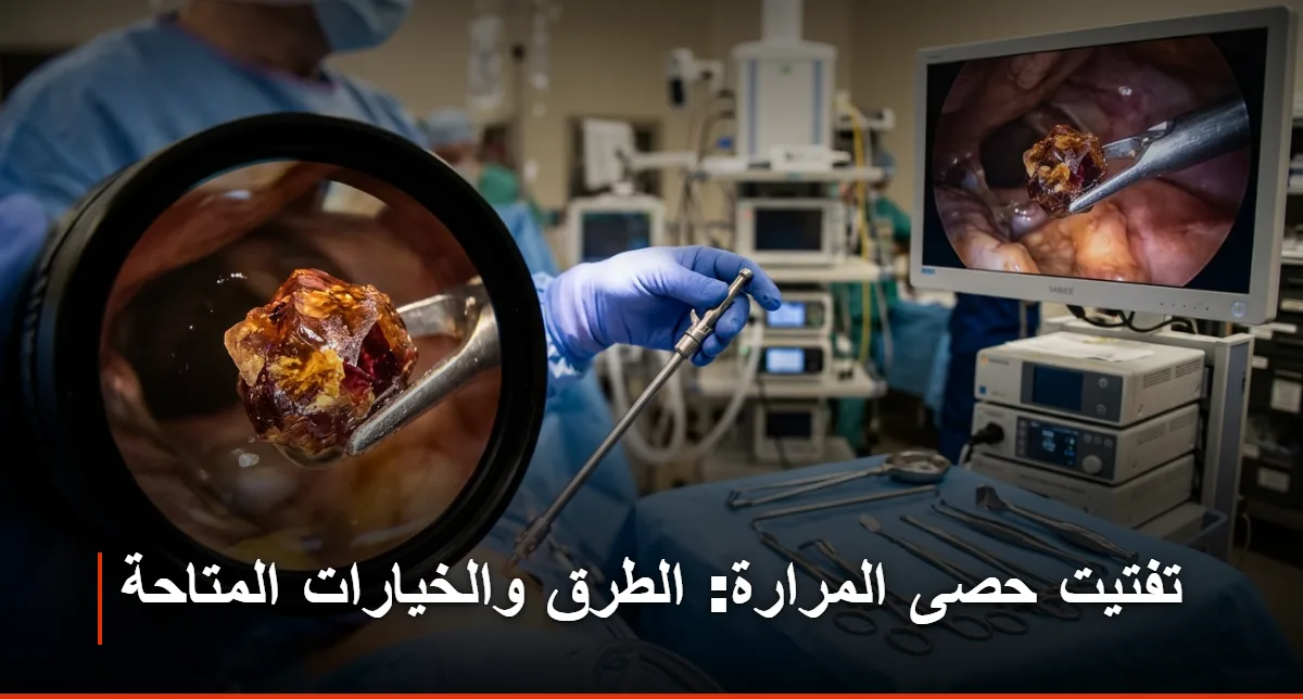 تفتيت حصى المرارة